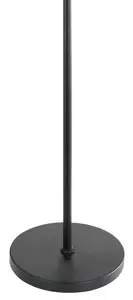 GoodHome Songor Modern Matt Black LED Floor lamp