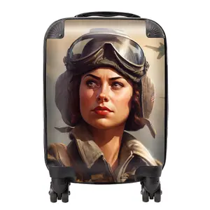 Female Pilot Design  Suitcase - Small