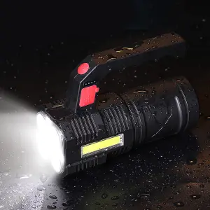 Dekton High Powered LED Multi Torch Portable Lamp Rechargeable Light Camping