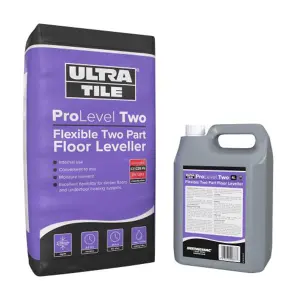 UltraTile ProLevel Flexible Two Part Floor Leveller Compound, 20kg + 4L