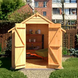 6 Ft. W x 6 Ft. D Garden Value Overlap Apex Shed No