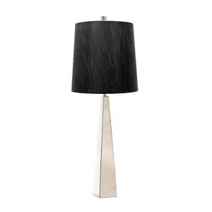 Luminosa Ascent Table Lamp with Round Tapered Shade, Polished Nickel