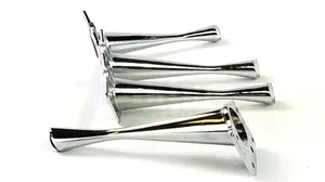 4 x FURNITURE FEET METAL CHROME FURNITURE LEGS 170mm HIGH  SOFAS CHAIRS STOOLS PreDrilled CWC971