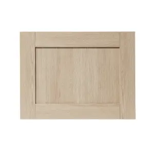 GoodHome Alpinia Matt oak light oak effect Shaker Appliance Cabinet door (W)600mm (H)453mm (T)18mm