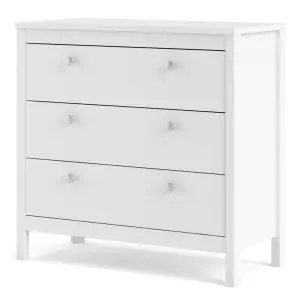 Madrid Chest 3 drawers in White