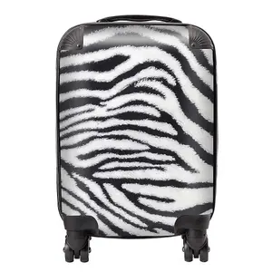 Zebra Texture Pattern Suitcase - Small