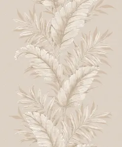 Galerie Palazzo Cream Fern Embossed Wallpaper