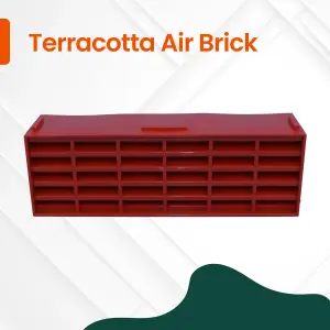 9" x 3" Terracotta Air Brick Cavity Wall Sleeve Air Vents for Interior Walls