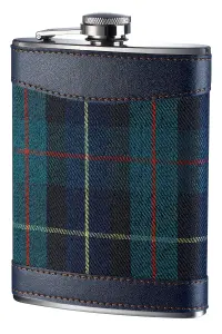 Maison by Premier Green Tartan Hip Flask