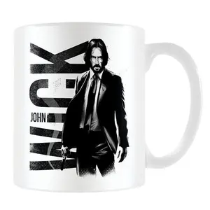 John Wick Yeah Im Thinking Im Back Mug White/Black (12cm x 10.5cm x 9cm)