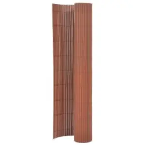 Berkfield Double-Sided Garden Fence 110x500 cm Brown