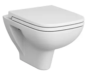 VitrA S20 Square Wall Hung Toilet Set with Seat