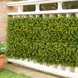 Artificial Plant Wall Panel Decoration Artificial Hedges Panels Leaf Lawn Wall Plant Greenery Panels for Indoor or Outdoor