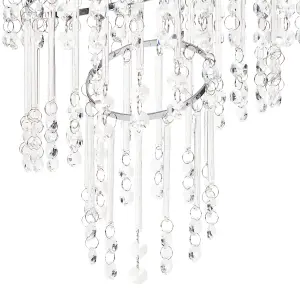 Crystal Chandelier 35 cm Silver ESMELLE