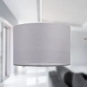 First Choice Lighting Dark Grey 25cm Ceiling Light Shade