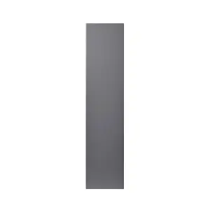 GoodHome Stevia Gloss anthracite Slab Larder Cabinet door (W)300mm (H)1287mm (T)18mm