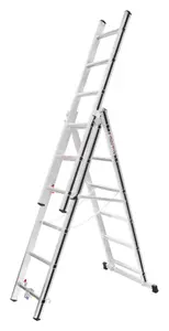 Hymer AluPro Black Line Combination Ladder Fixed Stabiliser Bar - 3x6 Rung (3.71m)