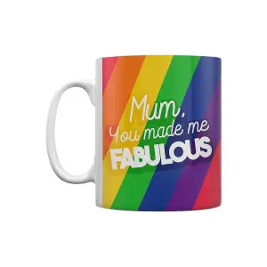 Grindstore Mum You Made Me Fabulous Mothers Day Mug Multicoloured (One Size)