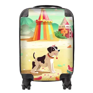 Doggy On A Beach Holiday Suitcase - Small