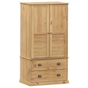 Wardrobe VIGO 90x55x176 cm Solid Wood Pine