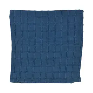 Naydeline Square Throw Cushion Dark Blue / 40cmH x 40cmW