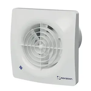 100mm 4" Bathroom Zone 1 IP45 Silent Quiet Extractor Fan with PIR Sensor & Timer