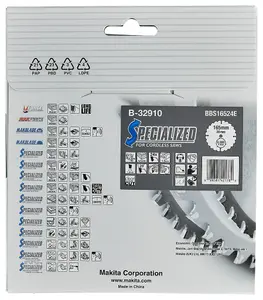 Makita B-09173 165mm x 20mm 24 Teeth Cordless Circular Saw Blade DHS680Z DHS611