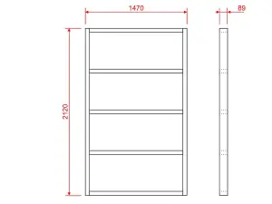 Wooden shed bases 7x5 (W-212cm x D-147cm), made of 38mm x 89mm