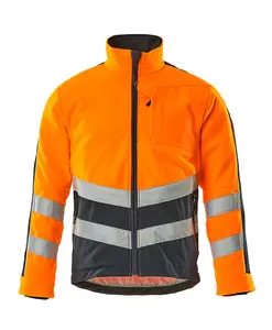 Mascot Safe Supreme Sheffield Fleece Jacket (Hi-Vis Orange/Dark Navy Blue)  (Medium)