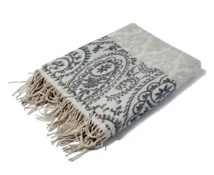 Bellissimo Cotton Rich Paisley Throw 130 x 150cm