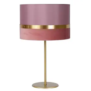 Lucide Extravaganza Tusse Retro Table Lamp 30cm - 1xE14 - Pink