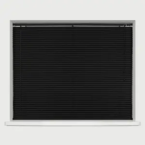 PVC Room Darkening Venetian Blind Black / 213 cm L x 225 cm W