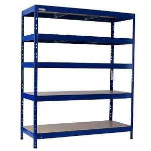 Rapid Racking Rapid 3 Pro 1800h x 1500w x 450mmd Blue 5 Fibreboard Shelves