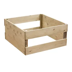 Greena Double Window Raised Bed 45cm High, 90 x 90cm