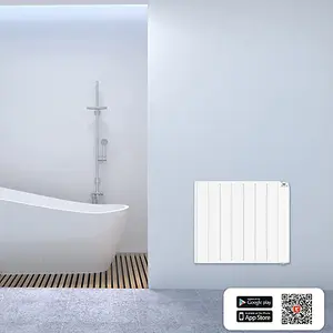 MYLEK Panel Heater Radiator Wifi Smart App Electric 1500W With Thermostat