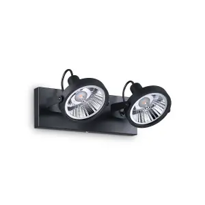 Luminosa Glim 2 Light Ceiling Light Black