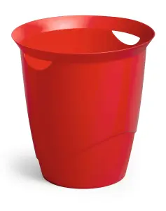 Durable TREND Plastic Waste Recycling Bin - 16 Litre - Red