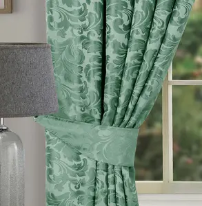 Home Curtains Buckingham Tiebacks Alpine Green (PAIR)