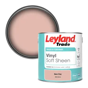 Leyland Trade Vinyl Soft Sheen Walls & Ceilings Emulsion Paint New Clay (PPG1192-4) - 2.5L