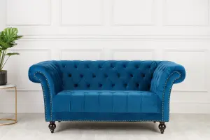 Birlea Chester 2 Seater Sofa Blue