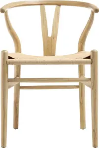 Hansel Natural Dining Chair, Natural Wooden Frame, Natural Weave Seat - Dining Room Chairs - Dining Table Chairs - Daals - Dining Chairs