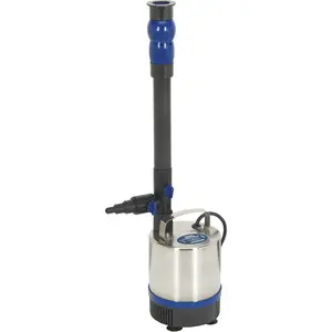 High-Performance Stainless Steel Submersible Pond Pump with 3 Fountain Heads - 3000L/Hr