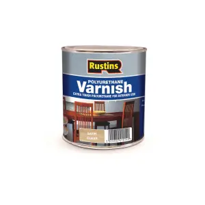 Rustins Polyurethane Varnish Satin - Clear 1ltr