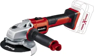 Einhell 18v Cordless Brushless Angle Grinder 115mm Axxio + Quick Release Nut