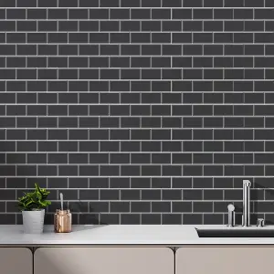 10Pcs Peel and Stick Waterproof Decorative Backsplash Self-Adhesive Wall Tiles for Kitchen and Bathroom (1.2mm T)