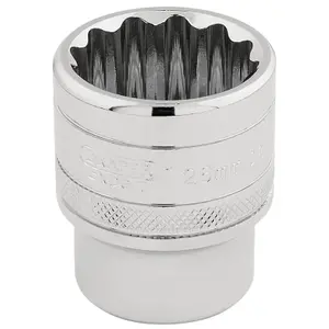 Draper 1/2" Square Drive Hi-Torq 12 Point Socket 26mm 33441