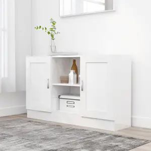 120 Cm Wide Sideboard White