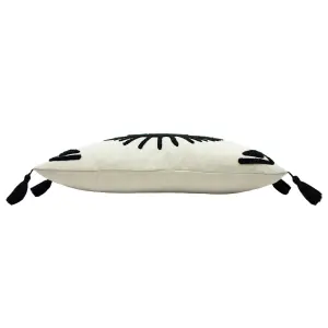 furn. Ashram Eye Embroidered Feather Rich Cushion