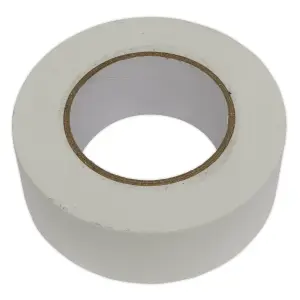 Sealey Duct Tape 50mm x 50m White Gloss Finish Moisture Resistant Seal DTW