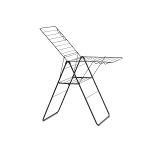 Brabantia Black Foldable Laundry Airer, 20m